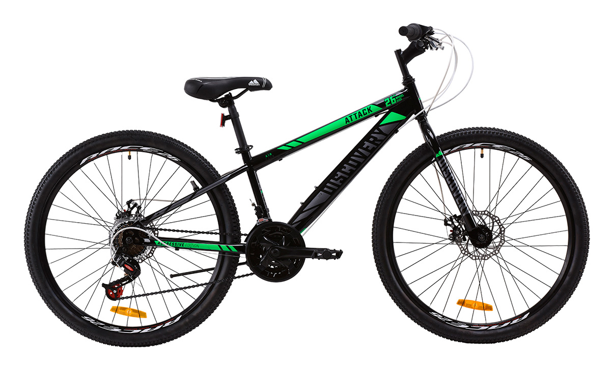 Фотографія Велосипед Discovery 26" ATTACK DD (2020) 2020 Чорно-зелений 4