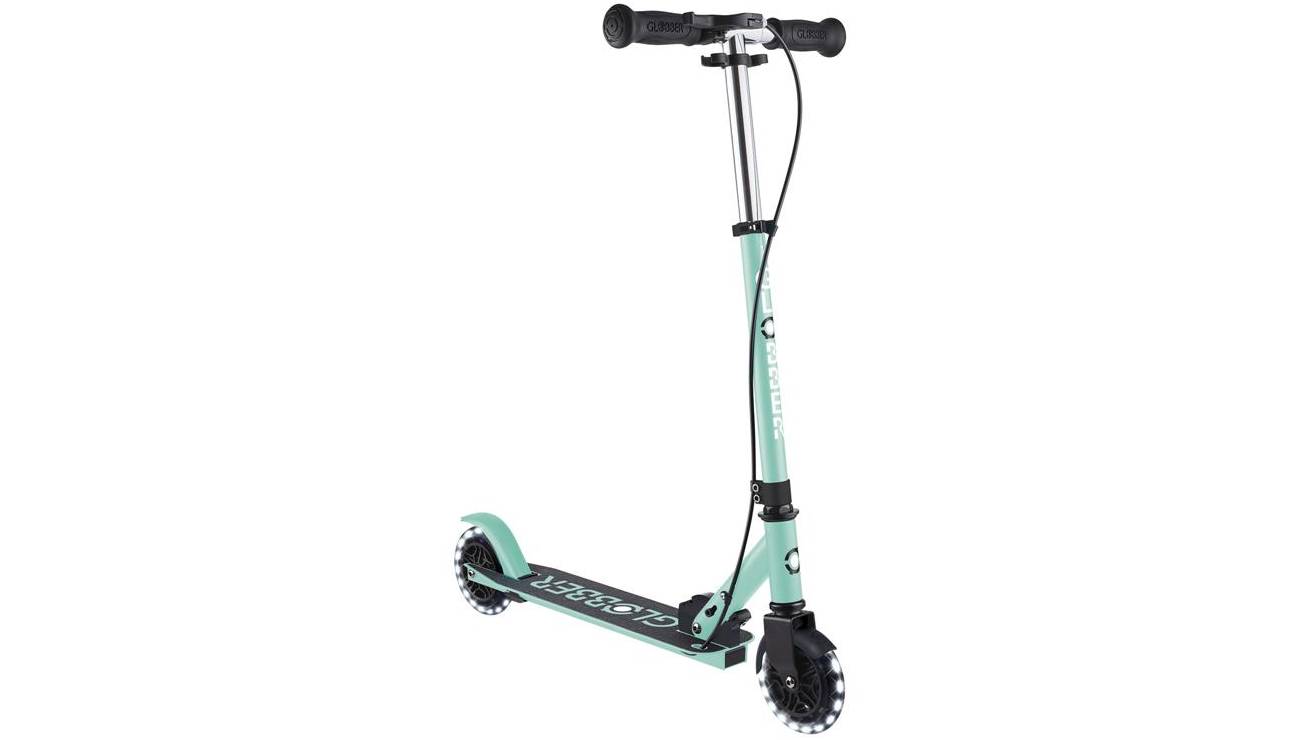 Самокат GLOBBER серии FLOW ELEMENT JUNIOR LIGHTS, мятный, колеса с подсветкой, 3+ 7