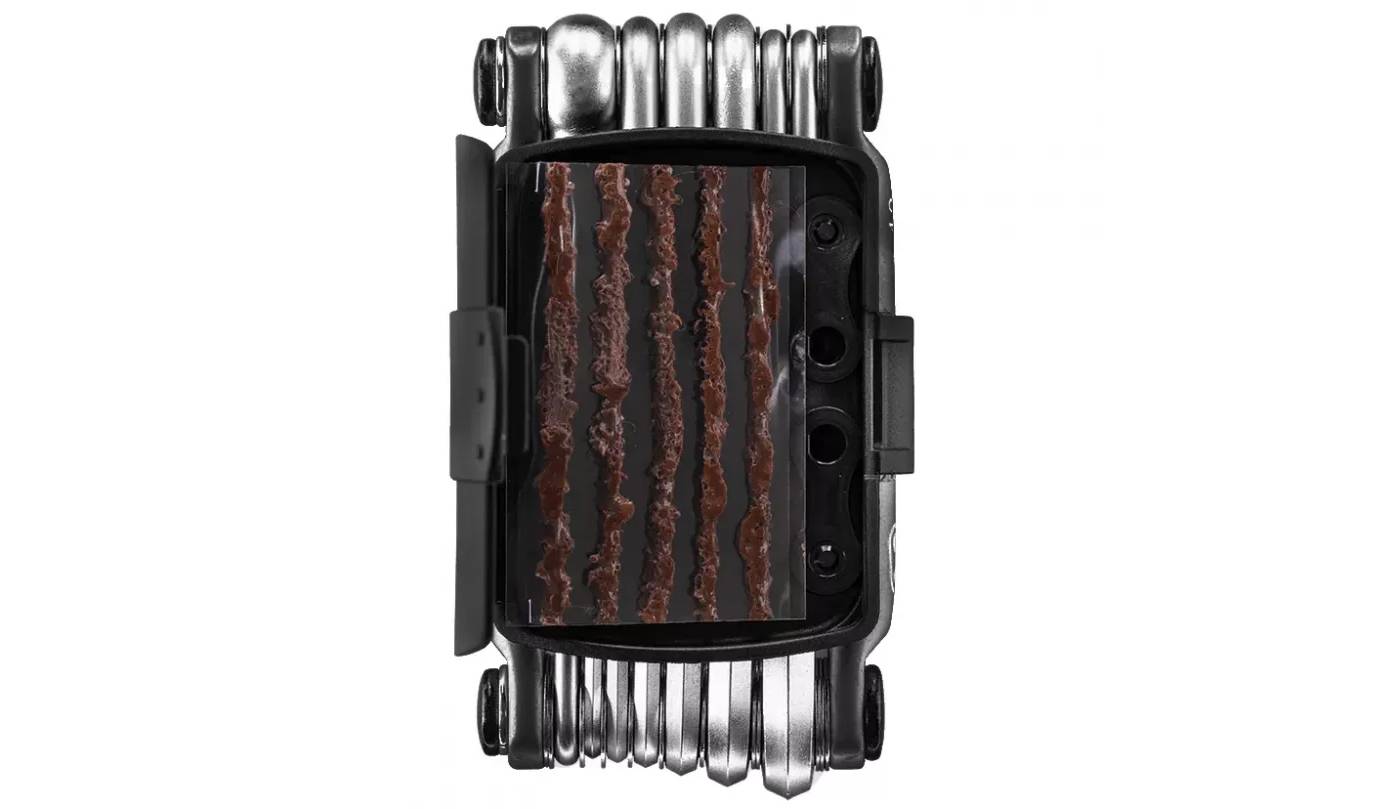 Мультитул Crankbrothers M13, 2/2.5/3/4/5/6/8мм, T10, T25, Phillips #1 #2, flat #2, инструмент для бескамерных шин, черный 2