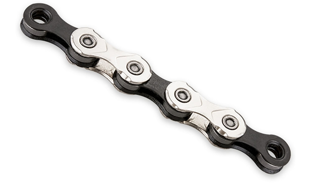 Цепь KMC X11 Silver/Black 11 скоростей 118 звеньев серебристый/черный + замок 2 Цепь KMC X11 Silver/Black 11 скоростей 118 звеньев серебристый/черный + замок 2