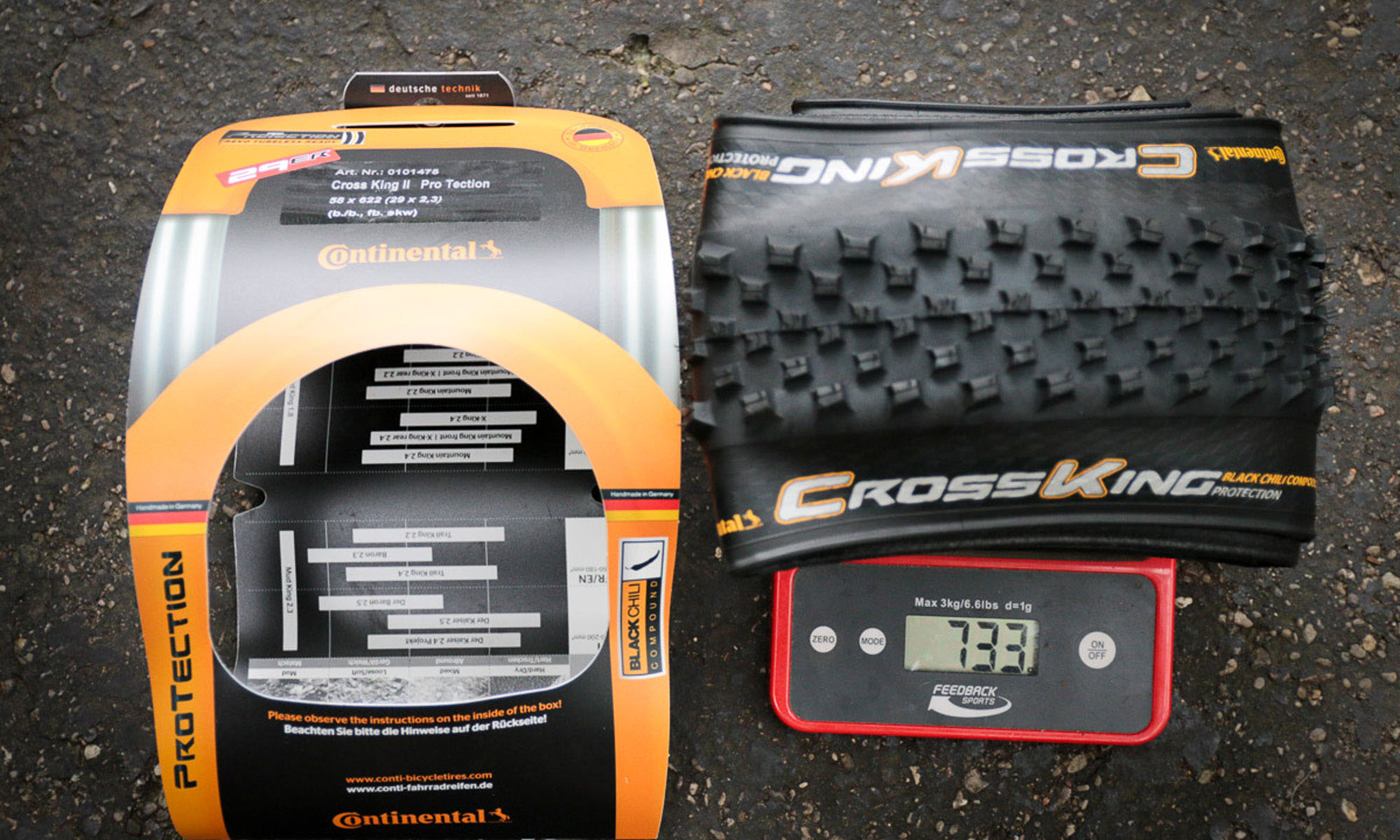 Покрышка Continental Cross-King 2.0, 29"x2.00, 50-622, Wire, PureGrip, Performance, Skin, 620гр., черный 2