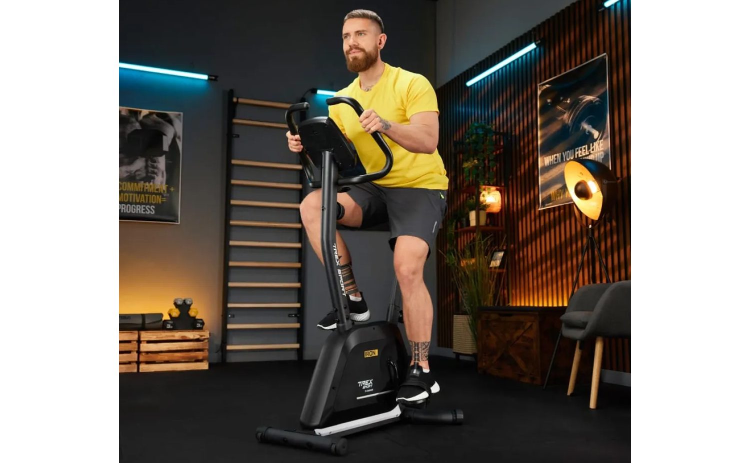 Велотренажер Trex Sport TX-500MB IRON магнітний чорний 14