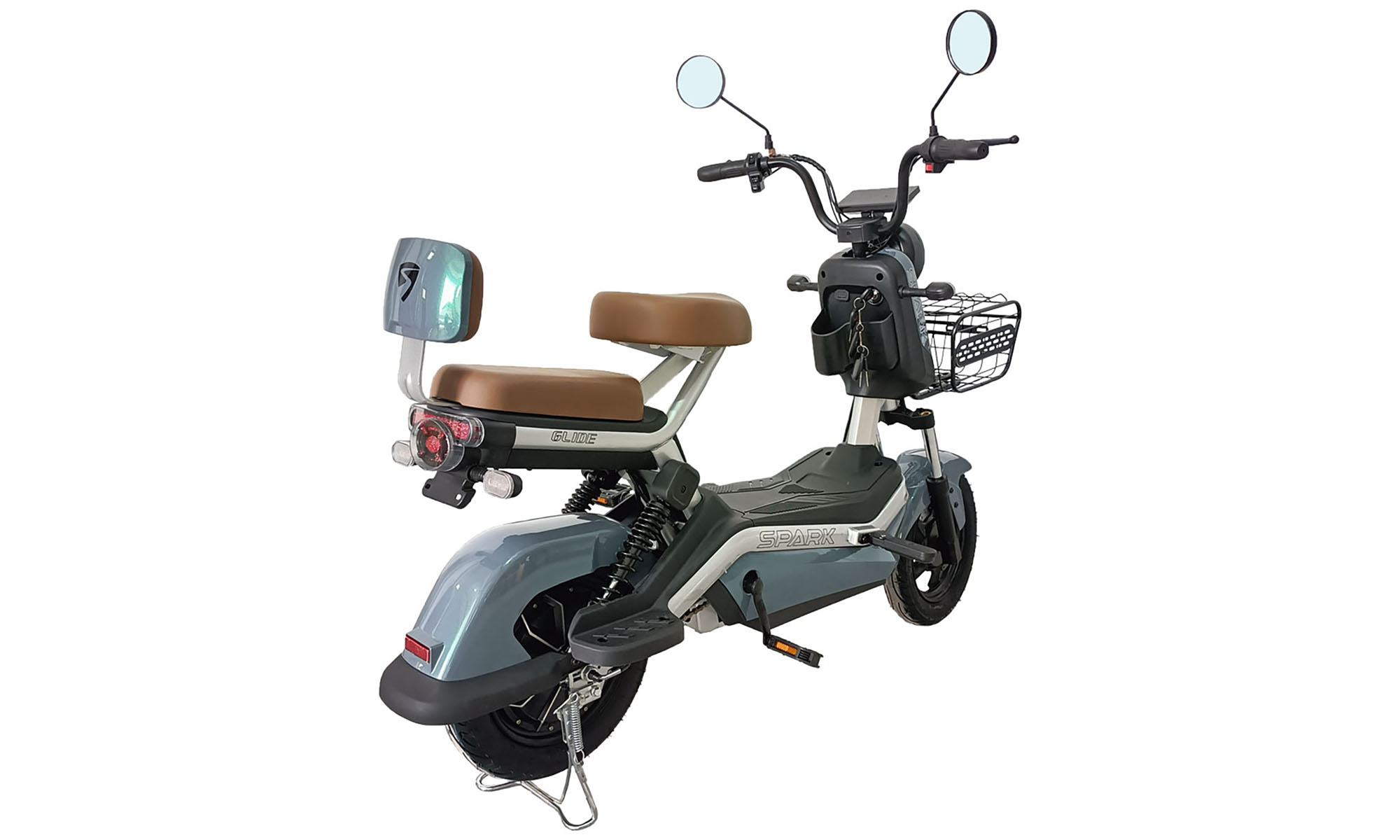 Электровелосипед SPARK GLIDE 14" 60V/500W/20Ah, Зеленый шалфей 3