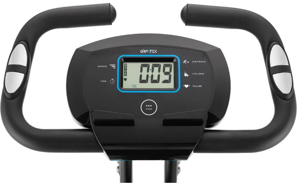 Велотренажер Gymtek FX600 магнитный складной с эспандерами синий 4