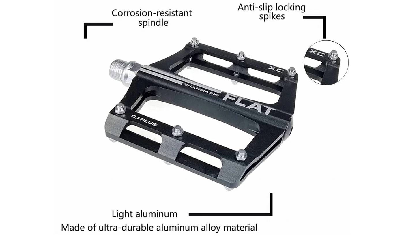 Педали Shanmashi 0,1 Plus, Cr-Mo, черный 3