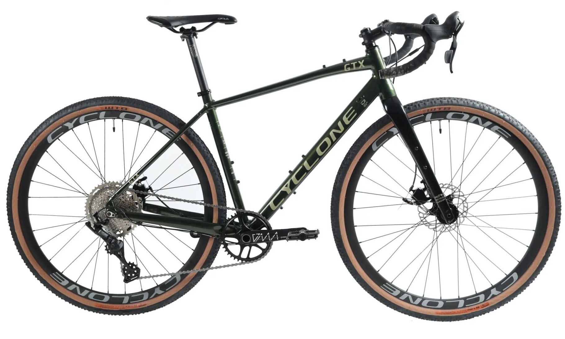 Фотография Велосипед Cyclone GTX 700c размер рамы 56 см 2023 Темно-зеленый