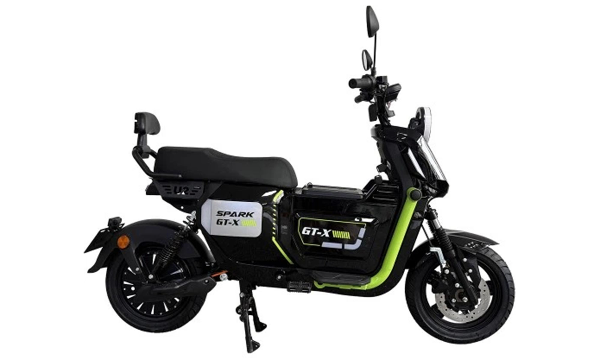 Велосипед с электромотором SPARK GT-X 12", рама 16", 72V/1500W/20Ah LiFePO4, чёрный