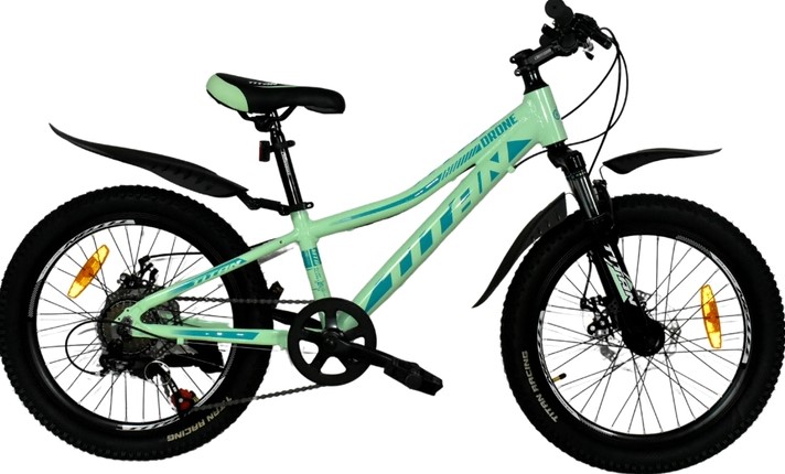 Фотографія Велосипед Titan DRONE 20" рама 10 2022 Зелено-синій