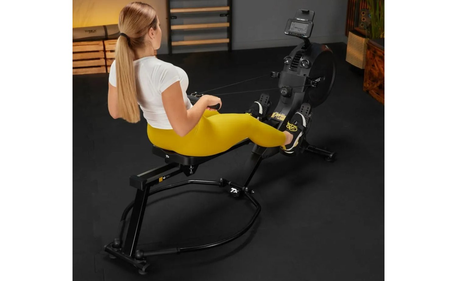 Гребной тренажер Trex Sport APRON TX-880RM аэромагнитный черный 16 Гребной тренажер Trex Sport APRON TX-880RM аэромагнитный черный 16