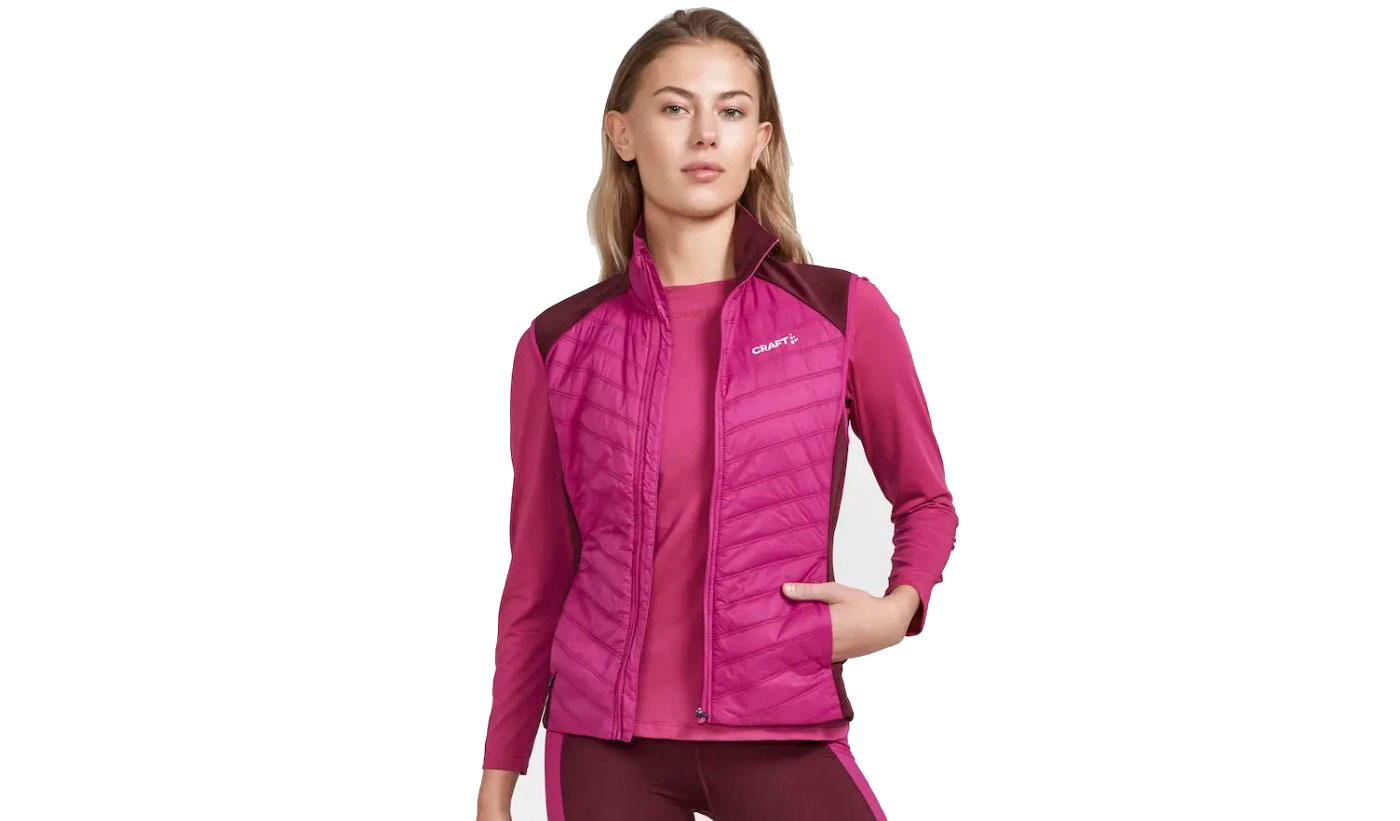Жилет Craft ADV ESSENCE WARM VEST женский, размер XL, сезон AW 22, Розовый 7