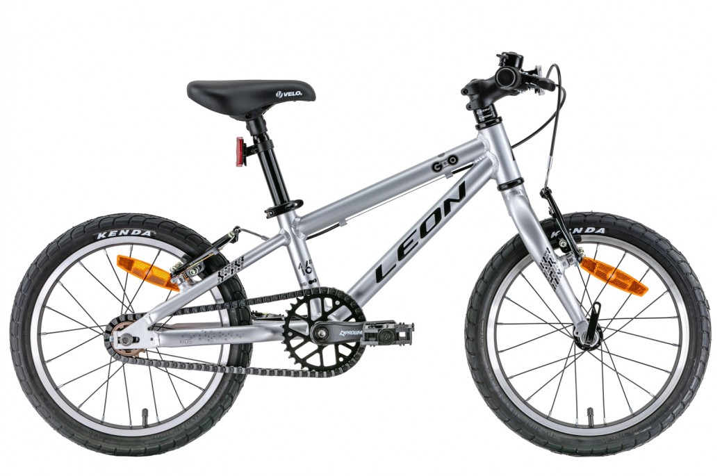 Велосипед Leon GO 16" рама-8" (2022) Черно-серый