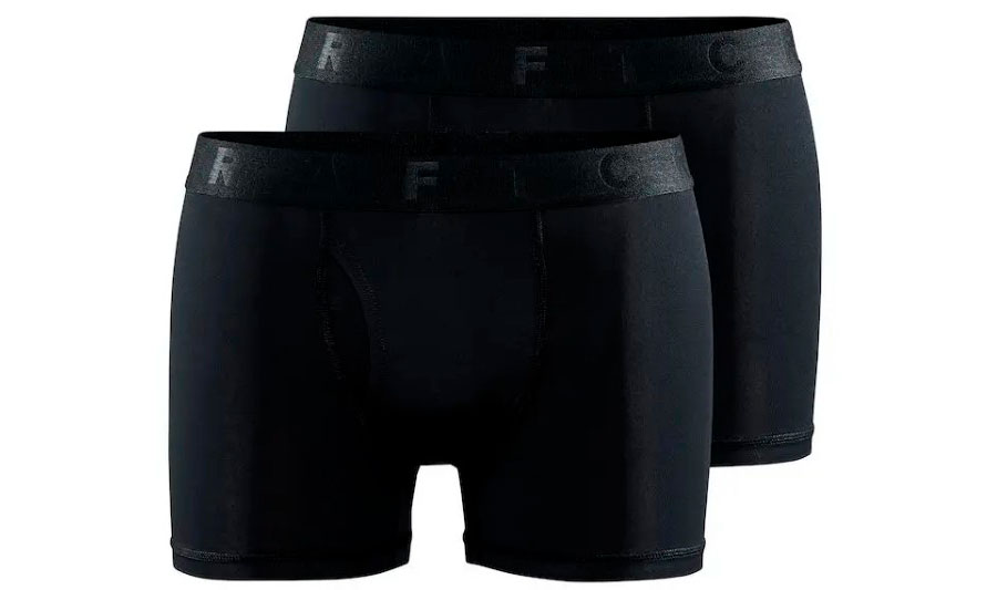 Фотография Комплект мужского белья Craft CORE DRY Touch Boxer 3-Inch размер М, 2-шт, сезон AW 23, черный