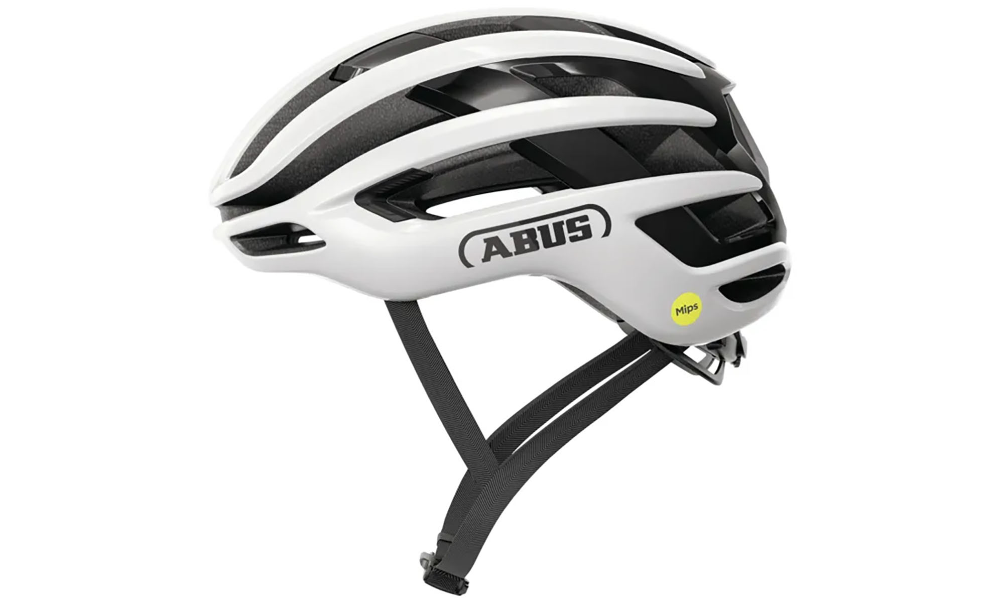 Велошолом спортивний ABUS AIRBREAKER 2.0 MIPS shiny white M