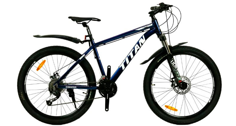 Фотография Велосипед Titan Cobra 26" размер М рама 17 2022 Синий