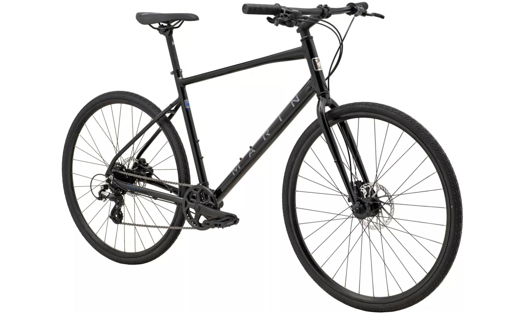 Фотографія Велосипед Marin Presidio 1 28" рама S 2024 Gloss Metallic Black/Charcoal/Blue 3