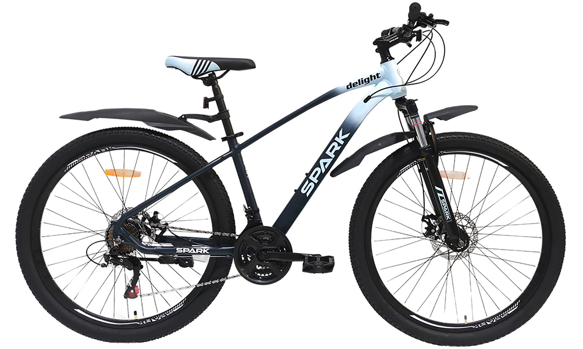 Велосипед SPARK DELIGHT 27,5", размер S, рама 15", 2025, темно-синий с голубым