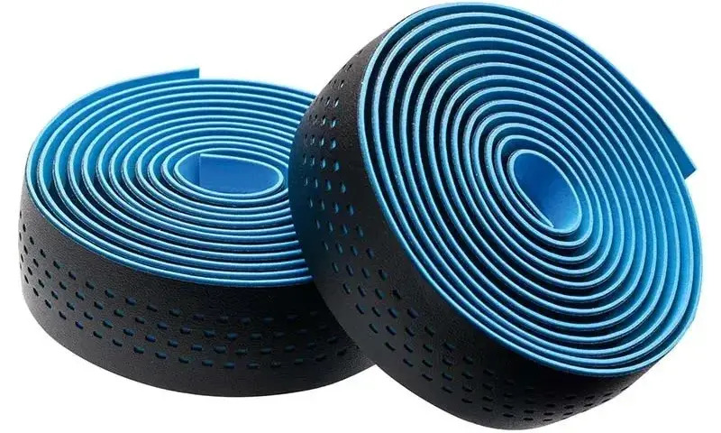 Обмотка керма Merida Bartape Soft Microfiber, довжина 2100 мм, ширина 30мм, заглушки в комплекті, блакитний
