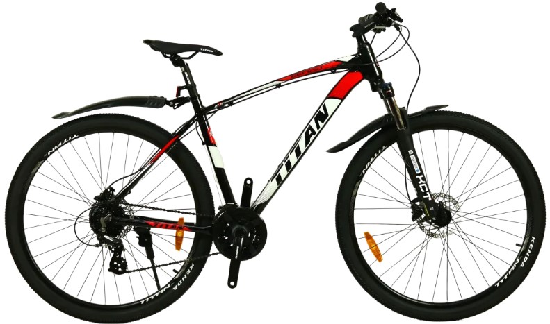 Фотографія Велосипед Titan Gefest 29" розмір L рама 20 2022 Чорний-Червоний