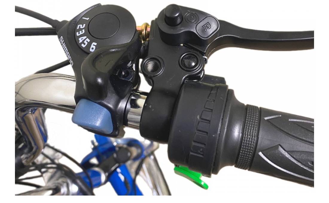Фотография Электровелосипед дорожный трехколесный Kelb.Bike Comfort Plus 24" размер М 500W 12 Ah 48V+PAS Синий 10