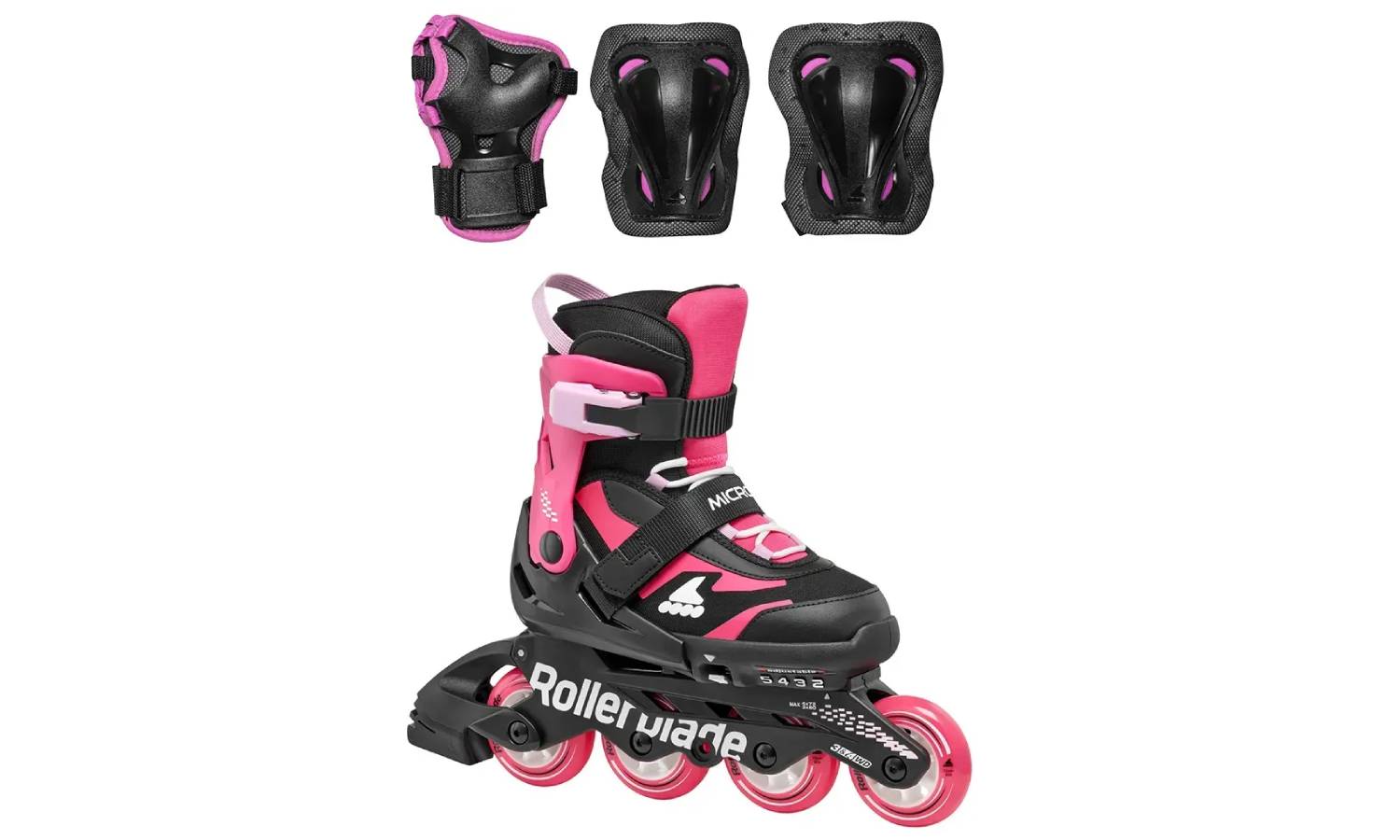 Ролики Rollerblade Microblade Combo black-pink 33-36.5 