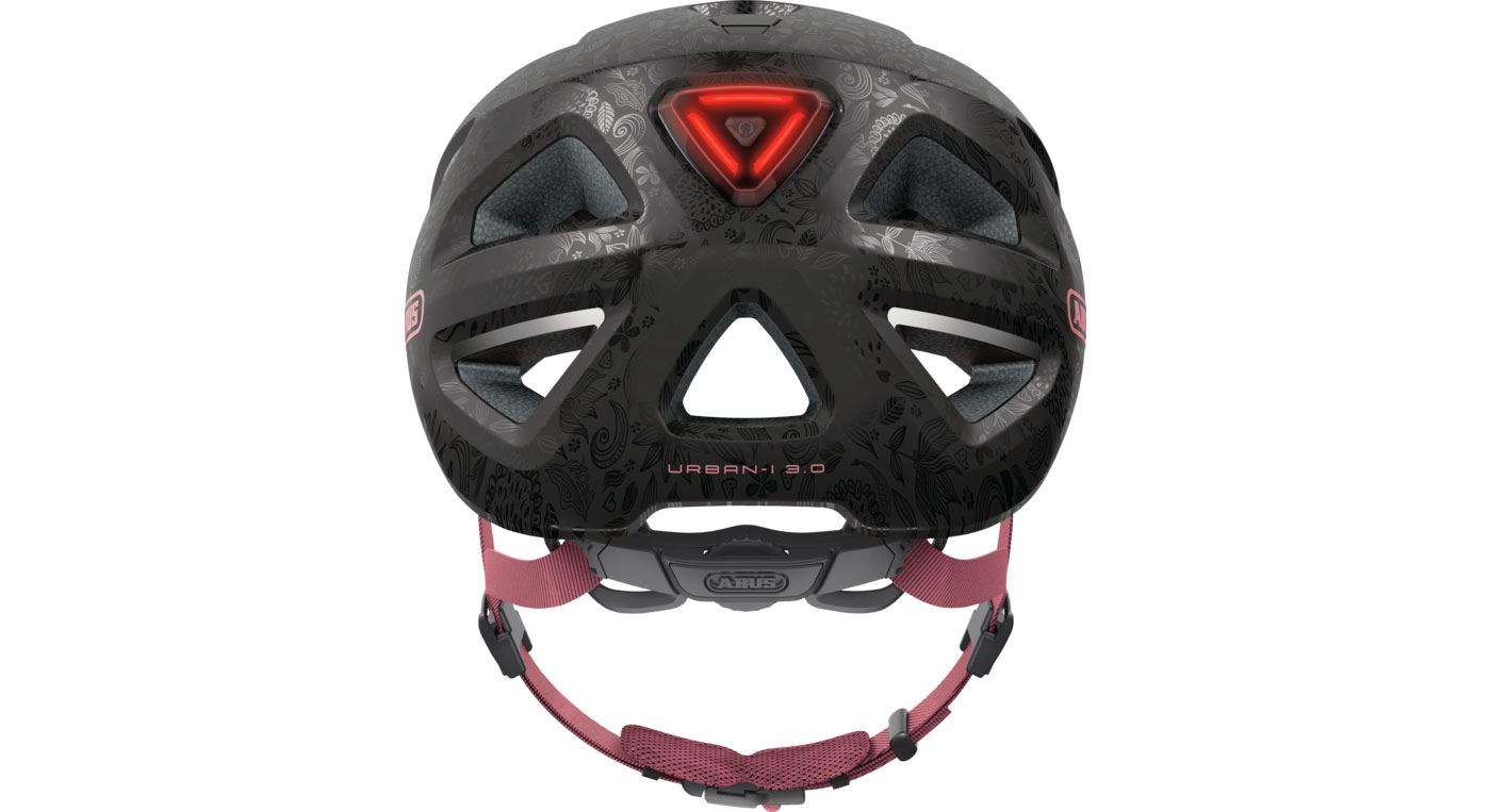 Велошлем ABUS URBAN-I 3.0 размер М (52-58 см), Черно-розовый 4