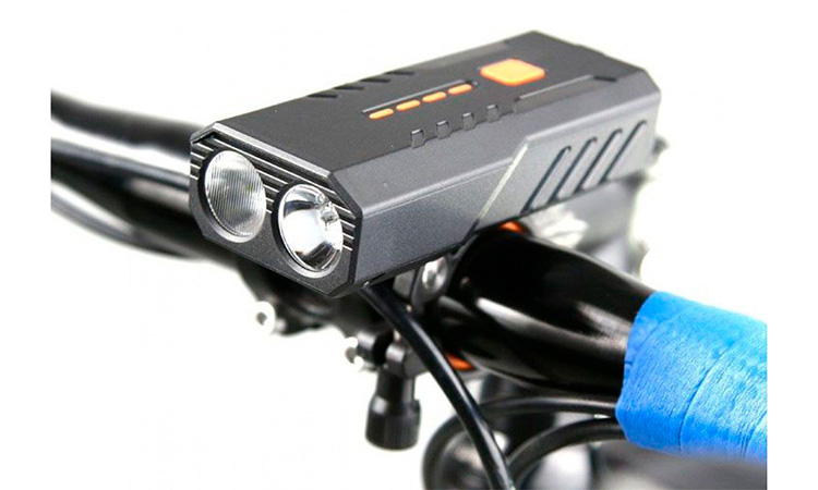 Фотографія Фара передня Yajia LY-22, акумулятор, micro USB, сіра 