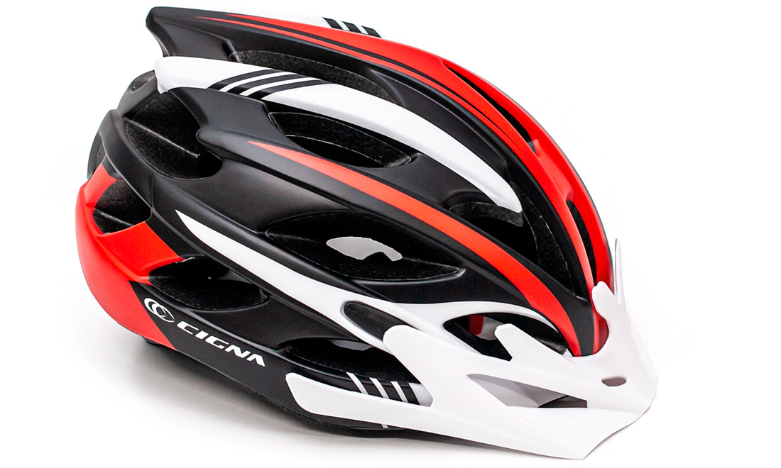 Фотография Шлем велосипедный СIGNA WT-016, размер М (54-57 см)  черно-красный