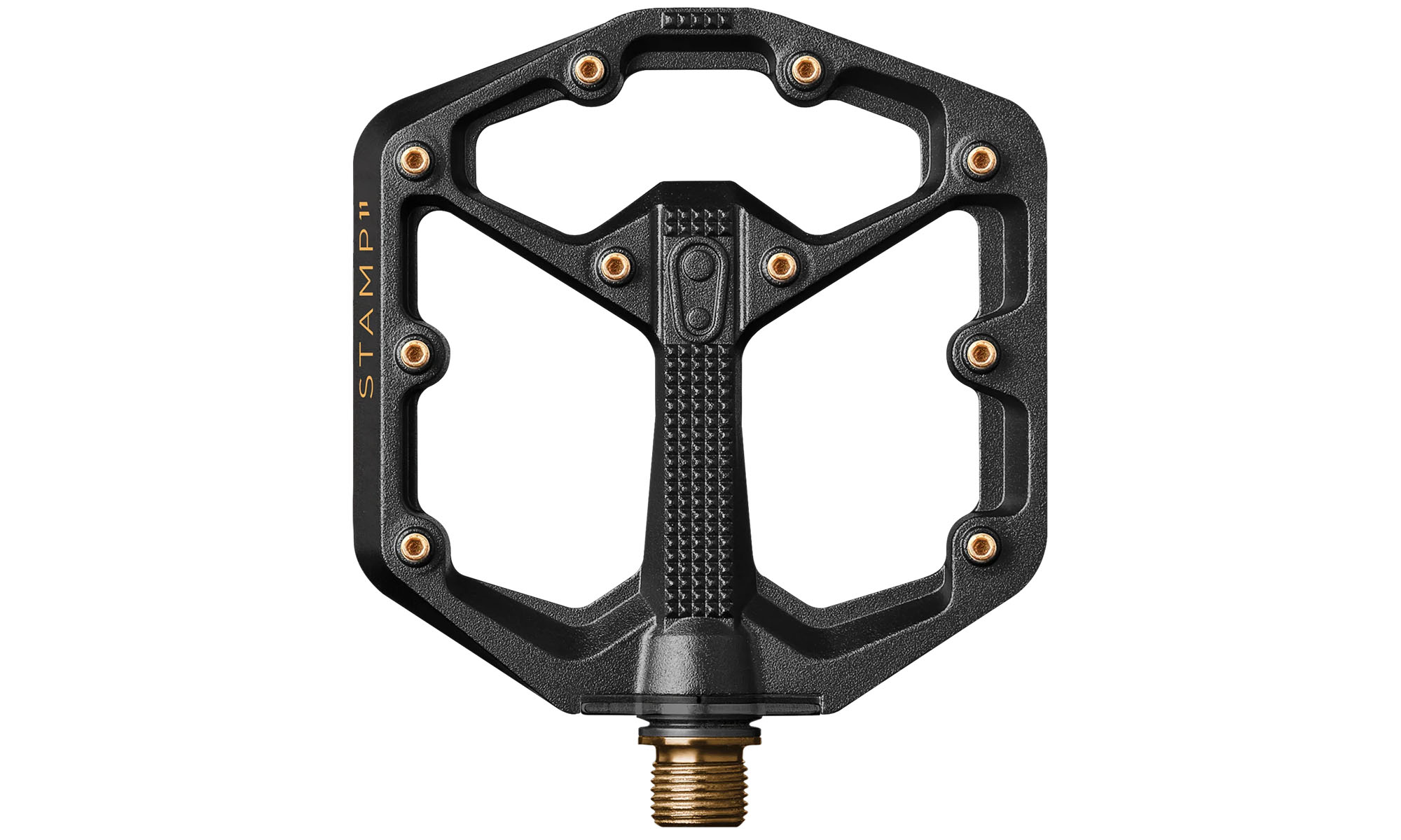 Педали Crankbrothers STAMP 11 SMALL, Черный / Золотой Педали Crankbrothers STAMP 11 SMALL, Черный / Золотой
