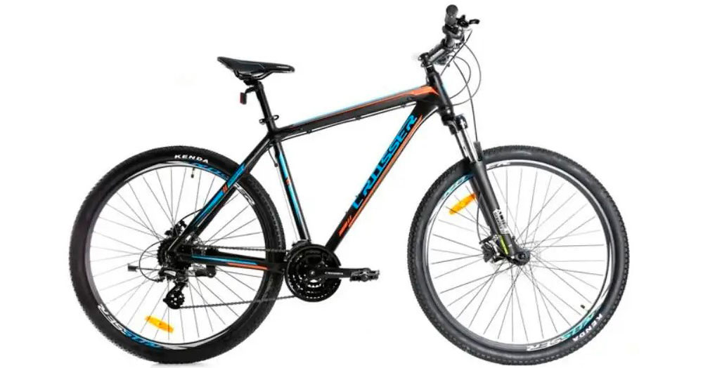 Фотографія Велосипед Crosser MT-036-21S 29" розмір М рама 17 2022 Оранжево-синій 