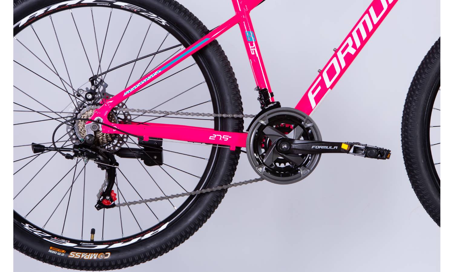 Велосипед Formula MOTION DD 27,5" размер М рама 18" 2025 розовый 7