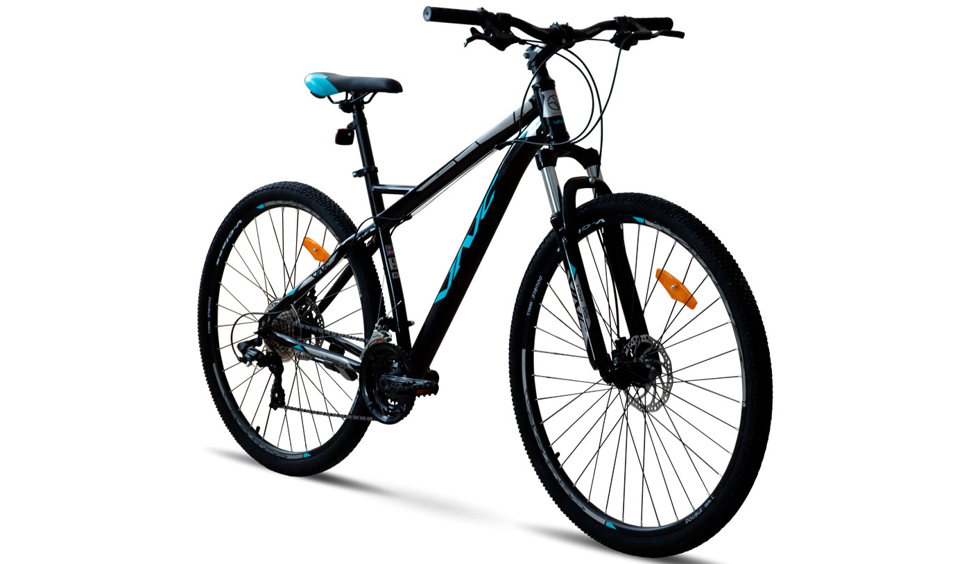 Фотографія Велосипед VNC MontRider S4 27,5" розмір M рама 17 2023 Чорно-синій 3