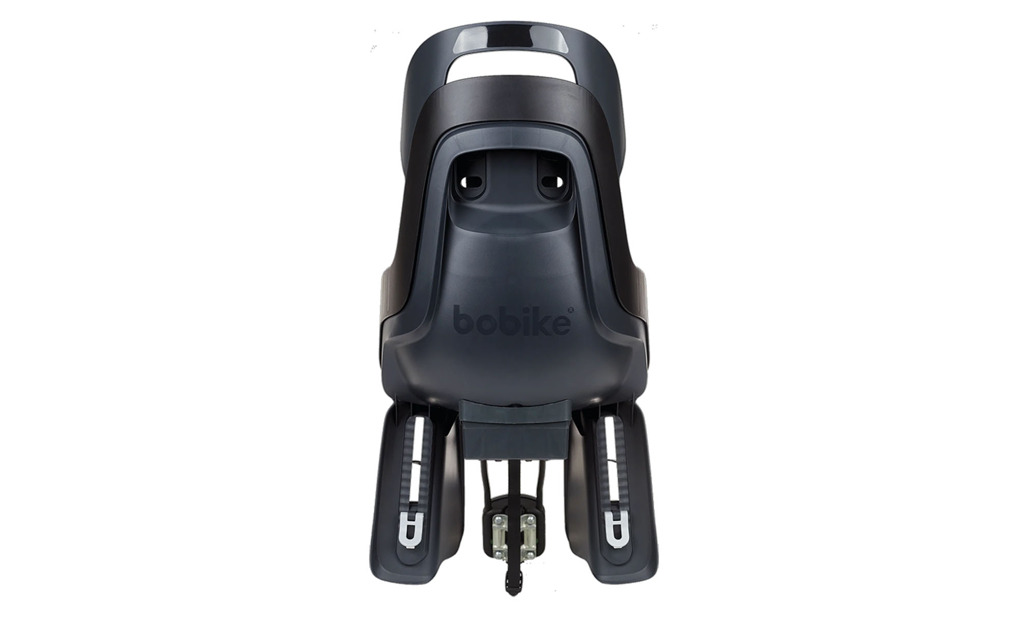 Детское велокресло Bobike GO Frames RS Reclining System - заднее сиденье на раму, черное 6