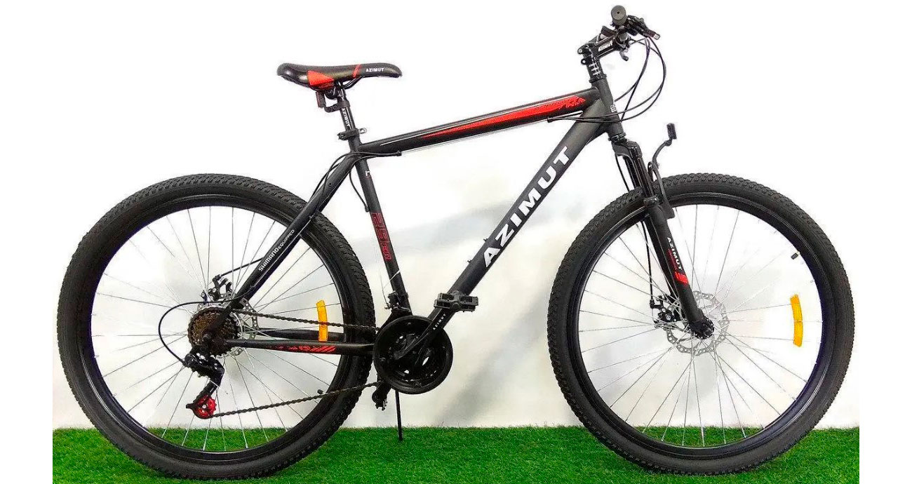 Фотографія Велосипед Azimut Energy GD 26" розмір XL рама Чорно-червоний