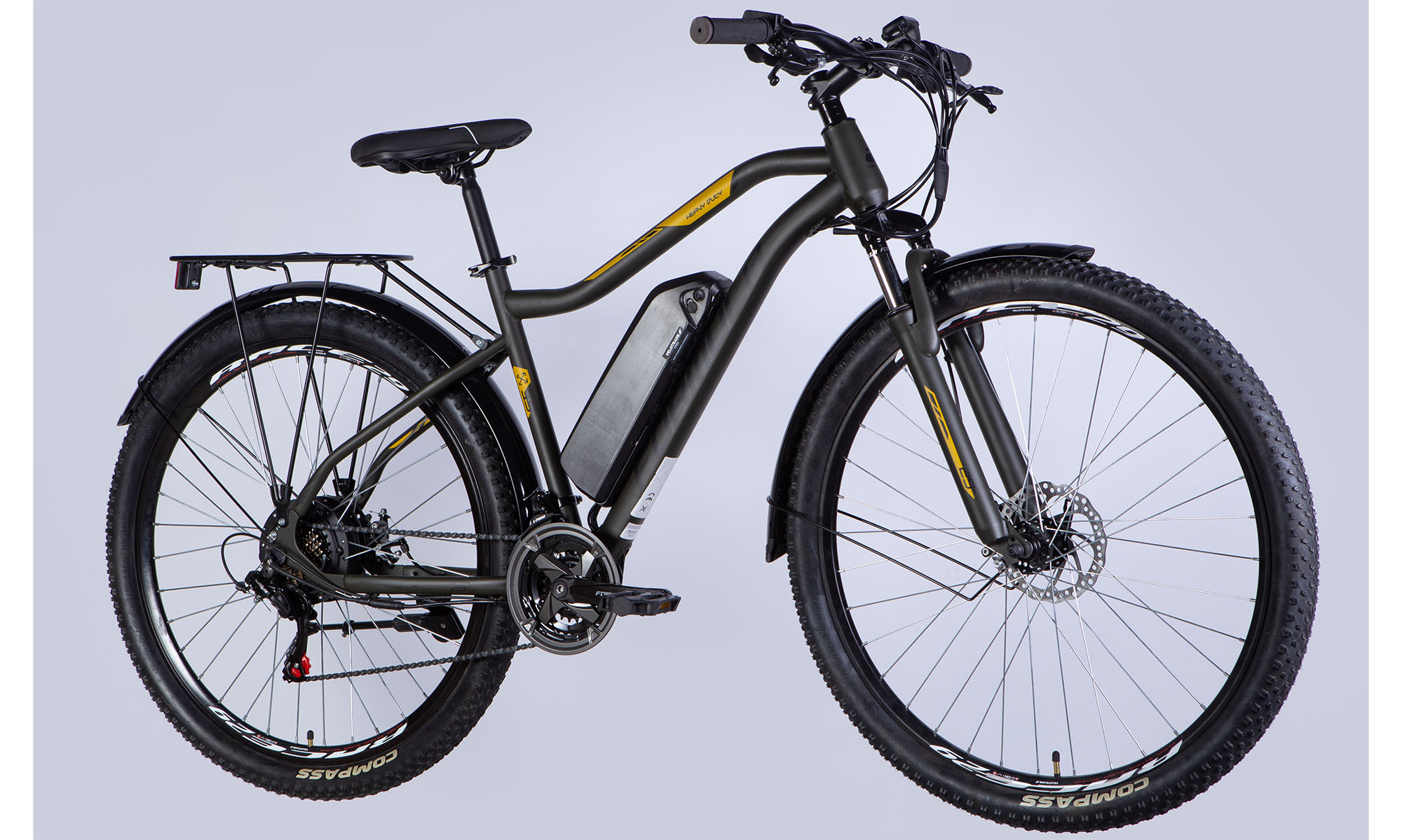Велосипед з електроприводом Formula eHEAVY DUTY DD FR 29", розмір L, рама 19" 36B 12.5А*г 500Вт 2025, коричневий (матовий) Pantone black 2C matt 2
