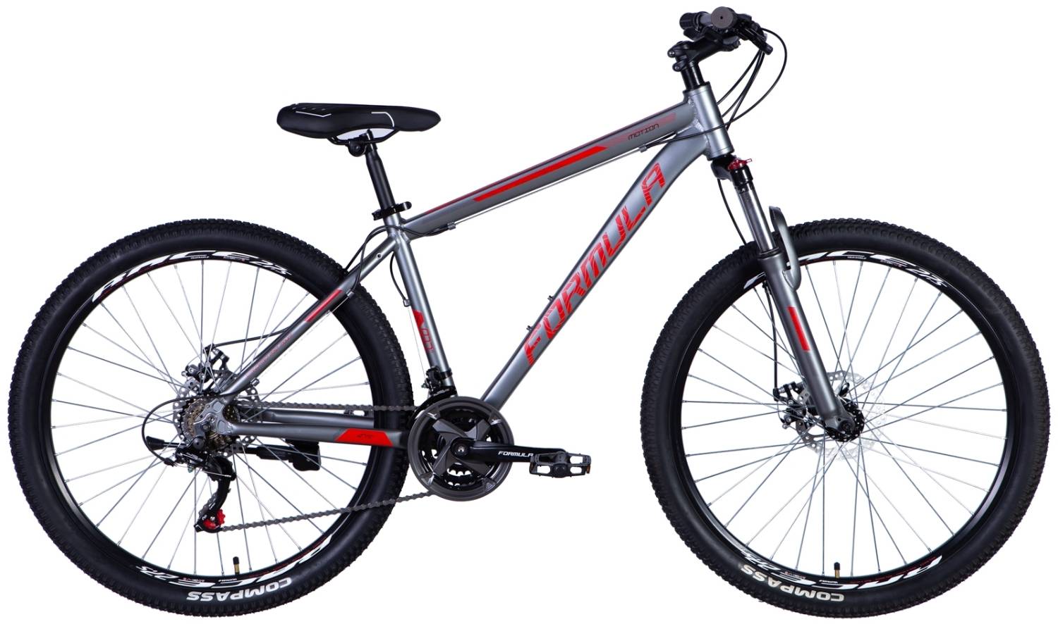 Фотография Велосипед Formula MOTION 27.5" размер М рама 17 2024 Серо-красный
