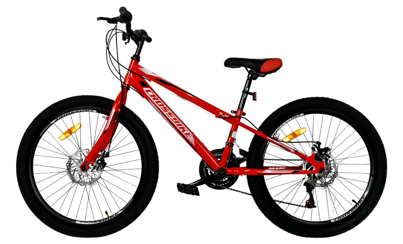 Фотография Велосипед CrossBike SPARK AD 24" размер XXS рама 11 2022 Красный 2