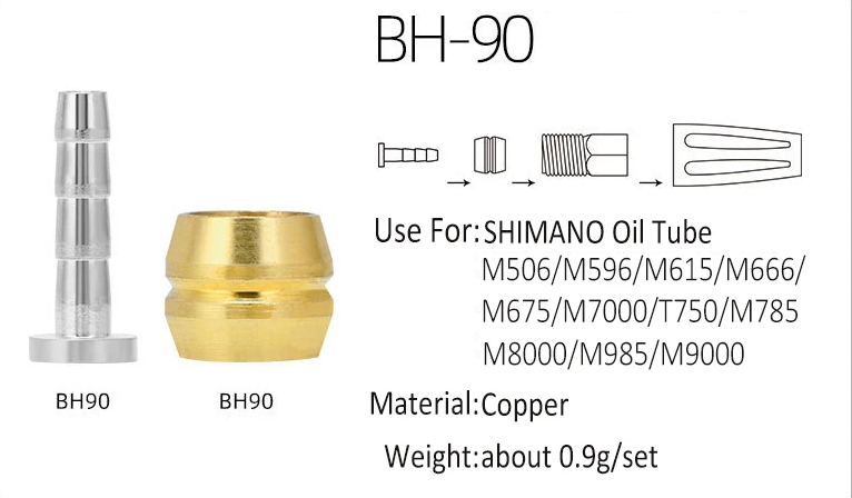 Фотографія З'єднання гідролінії EZmtb BH90-SS Comp Nut Fitting Kit 2