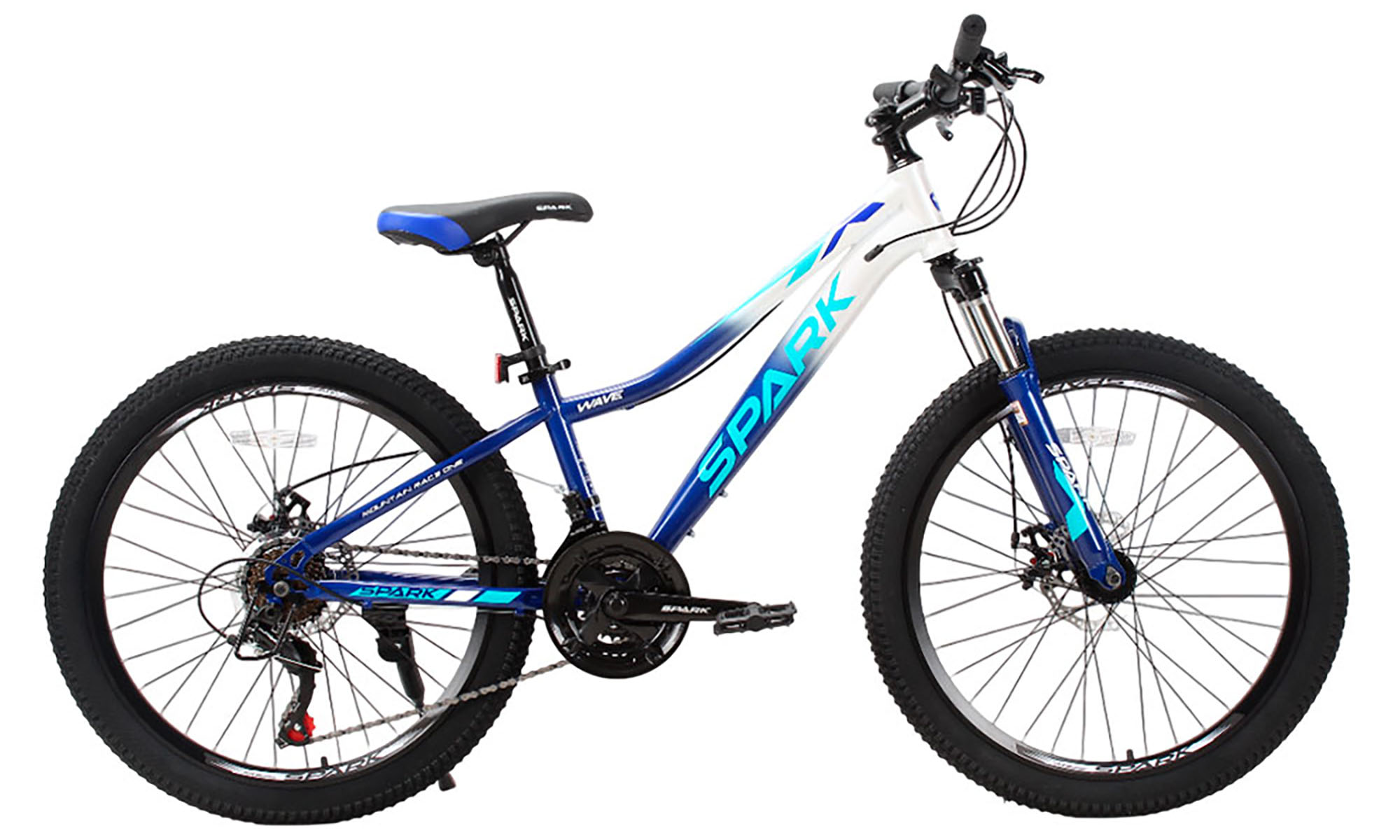 Велосипед SPARK WAVE JR. 24", размер XXS, рама 12", год 2025, серо-синий 2