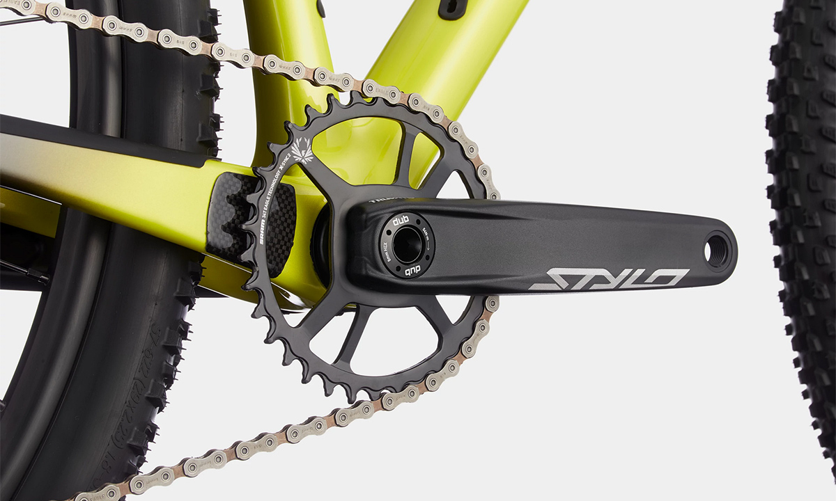 Велосипед Cannondale F-SI Carbon 5 29" 2021, размер S, Салатово-черный 4