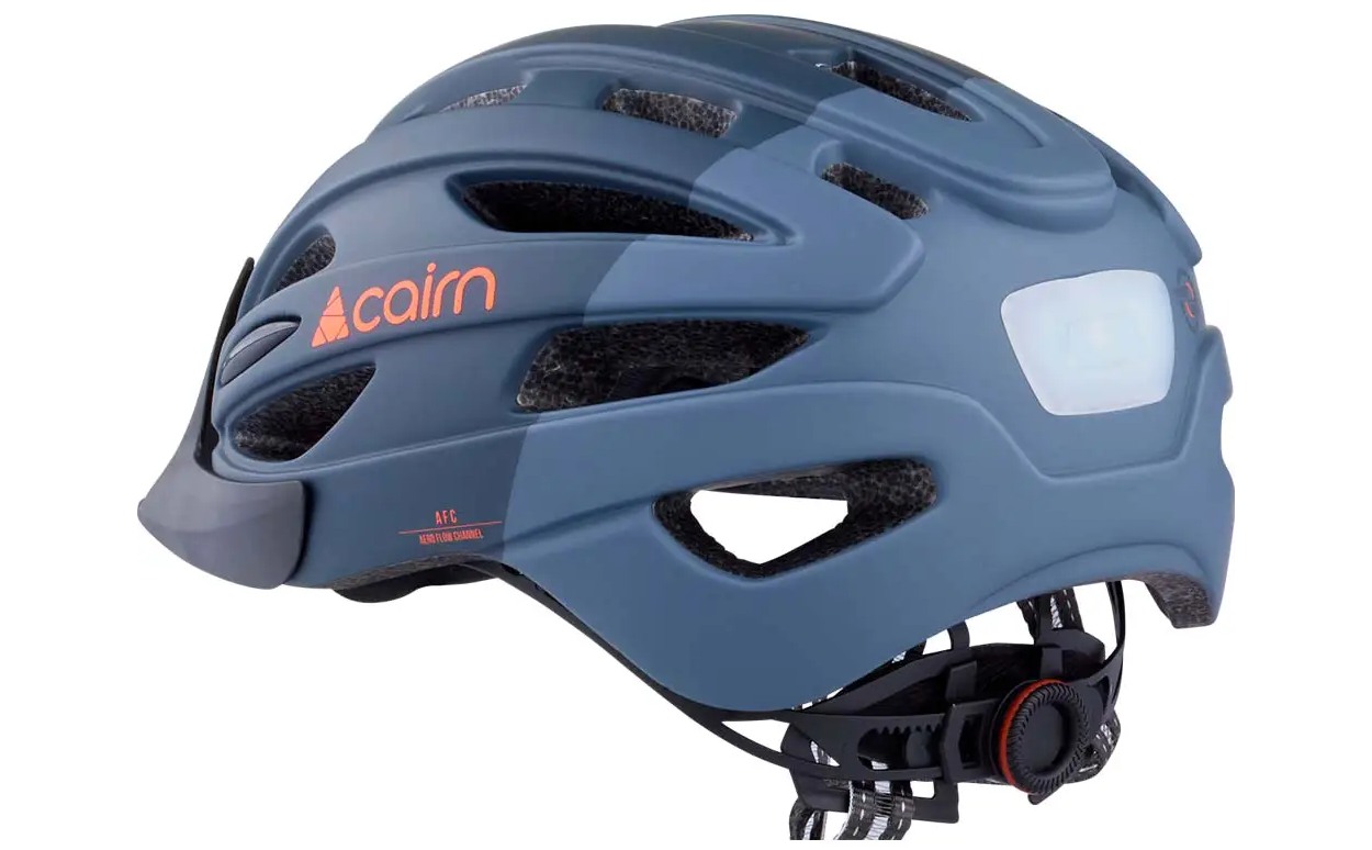 Велошлем Cairn Fusion LED USB shadow grey розмір L 59-62 см 3