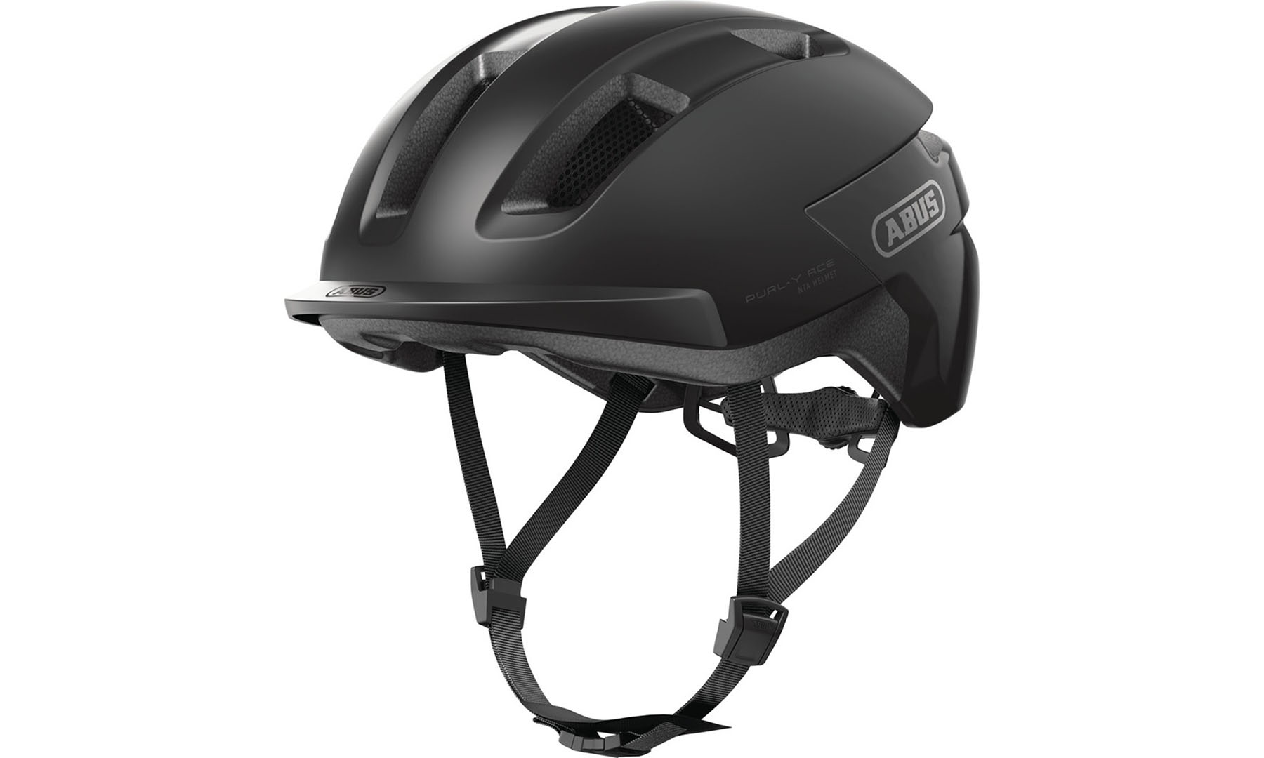 Велошлем ABUS PURL-Y ACE velvet black, размер L (59-62 см), черный 4