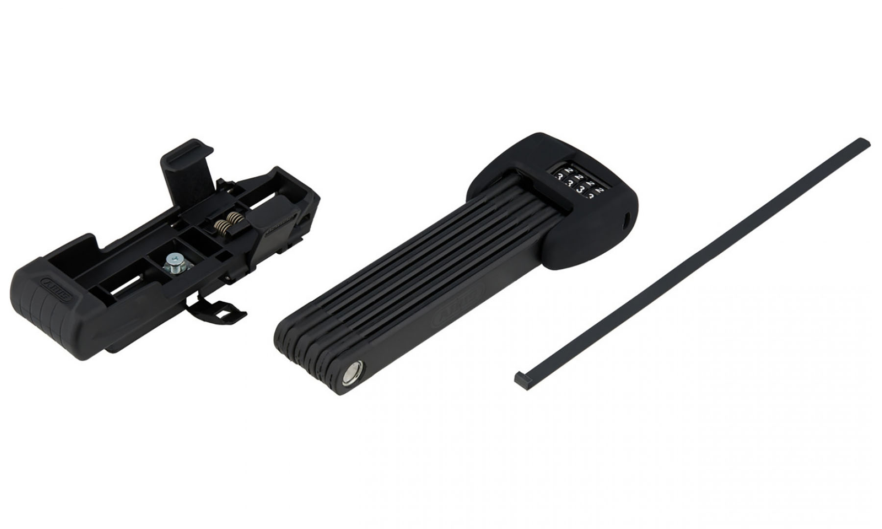 Фотографія Замок сегментний ABUS 6000C/90 Bordo LED чорний + кріплення SH 5