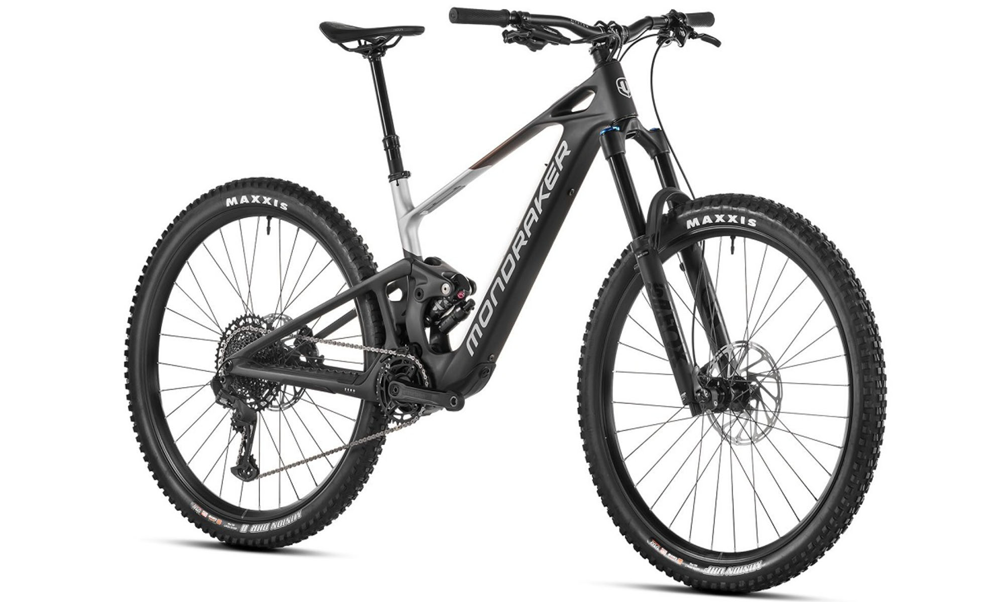 Электровелосипед MONDRAKER NEAT R Carbon 29" 160mm, 360Wh TQ HPR-50, размер M, (2024), черно-серебристый 3
