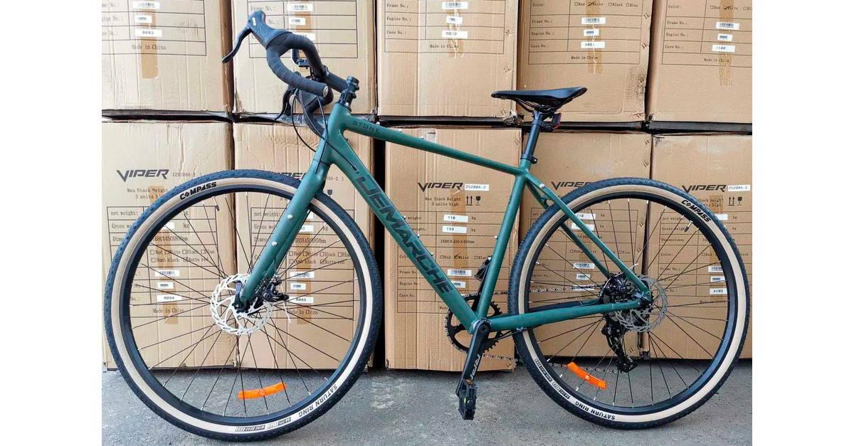 Фотография Велосипед DeMARCHE Gravel Stone 1x11 28" размер L 2022 Зеленый 2