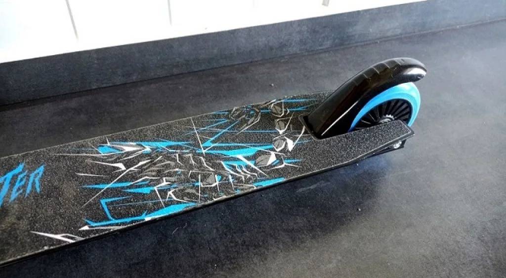 Самокат трюковый Scooter, синий 3