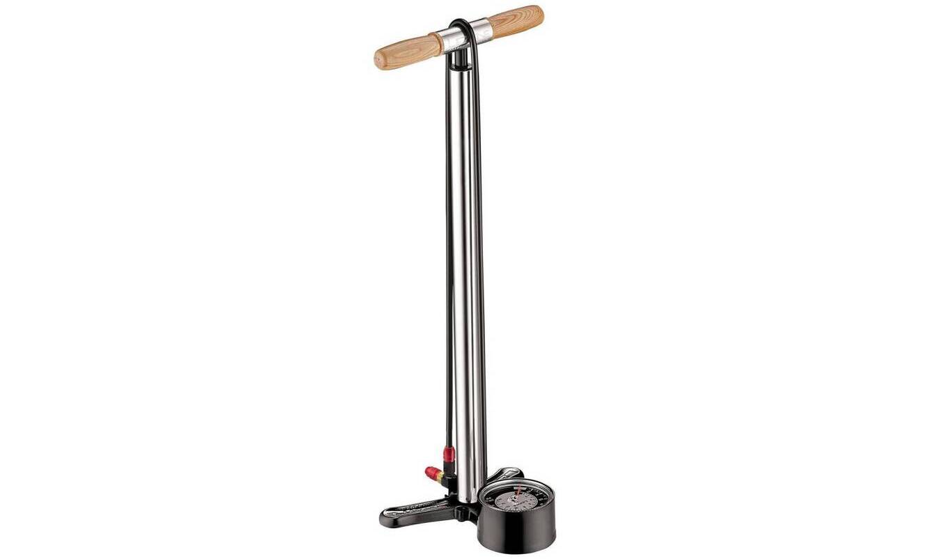 Підлоговий насос Lezyne Alloy Floor Drive, максимальний тиск 220 psi, манометр 3.5", сріблястий 