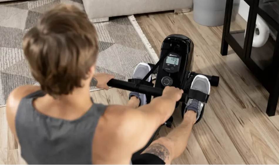 Гребной тренажер Hop-Sport HS-030R Boost золотистый 4