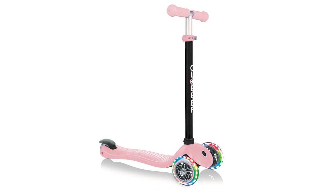 Самокат GLOBBER серии GO UP SPORTY пастельный розовый со светящимися колесами 1+ 6