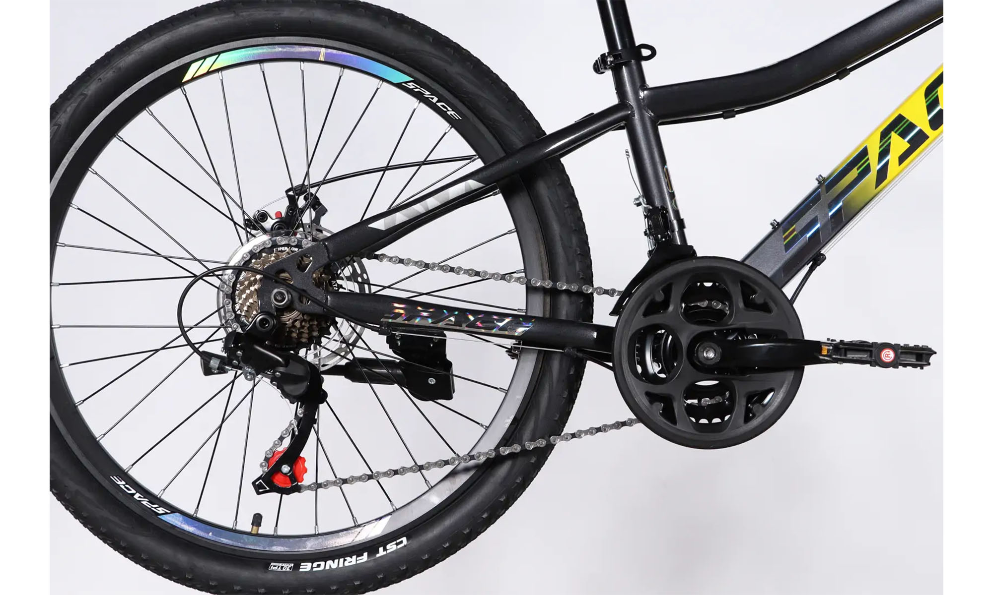 Велосипед SPACE AURORA DD FR 24", размер XXS, рама-12", год 2026, желто-черный 5 Велосипед SPACE AURORA DD FR 24", размер XXS, рама-12", год 2026, желто-черный 5