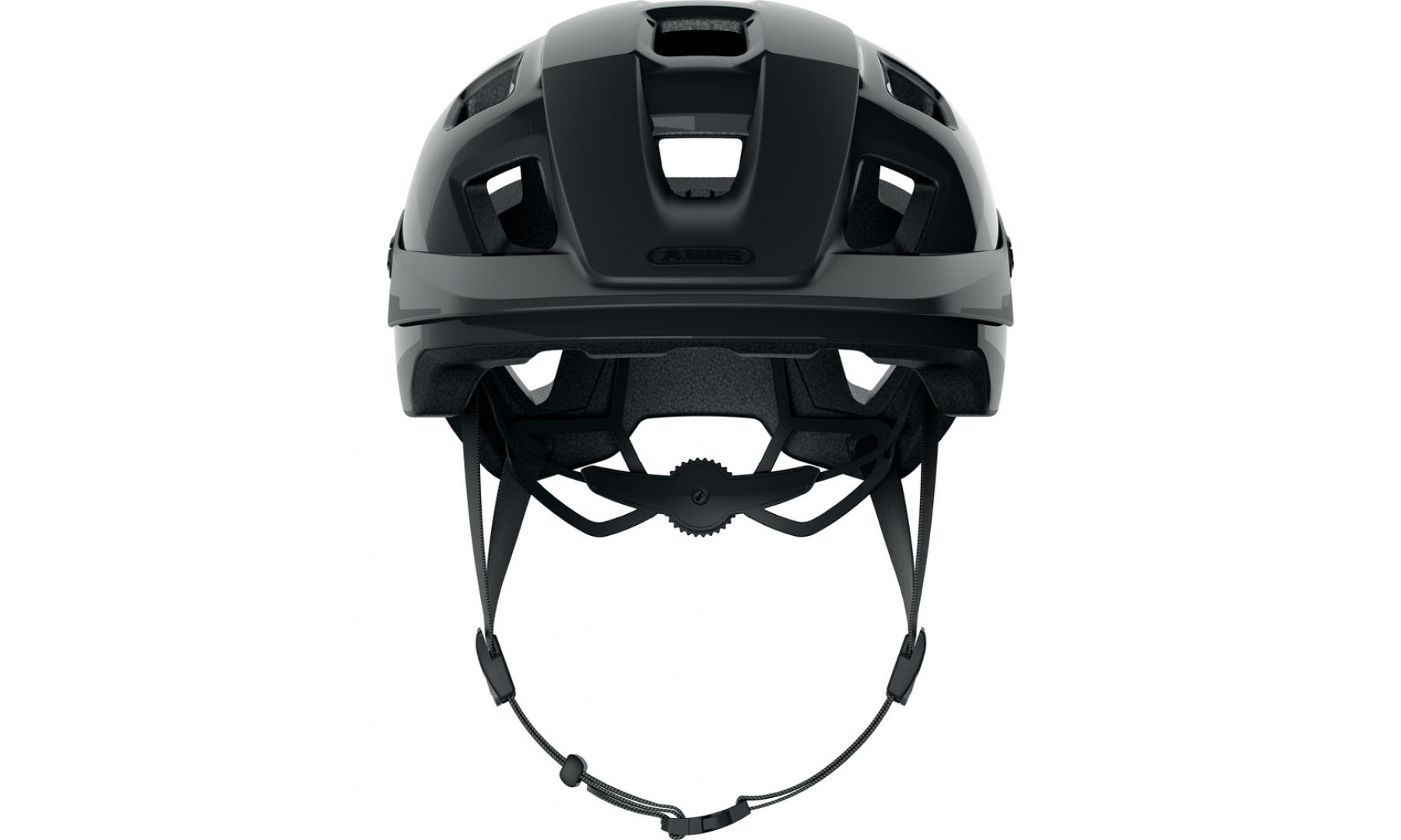 Велошлем спортивный ABUS MOTRIP Shiny Black, размер M (54-58 см), глянцевый черный 4